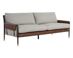 Mauti Sofa - Brown - Vault Fog / Bravo Cognac - Maison Vogue