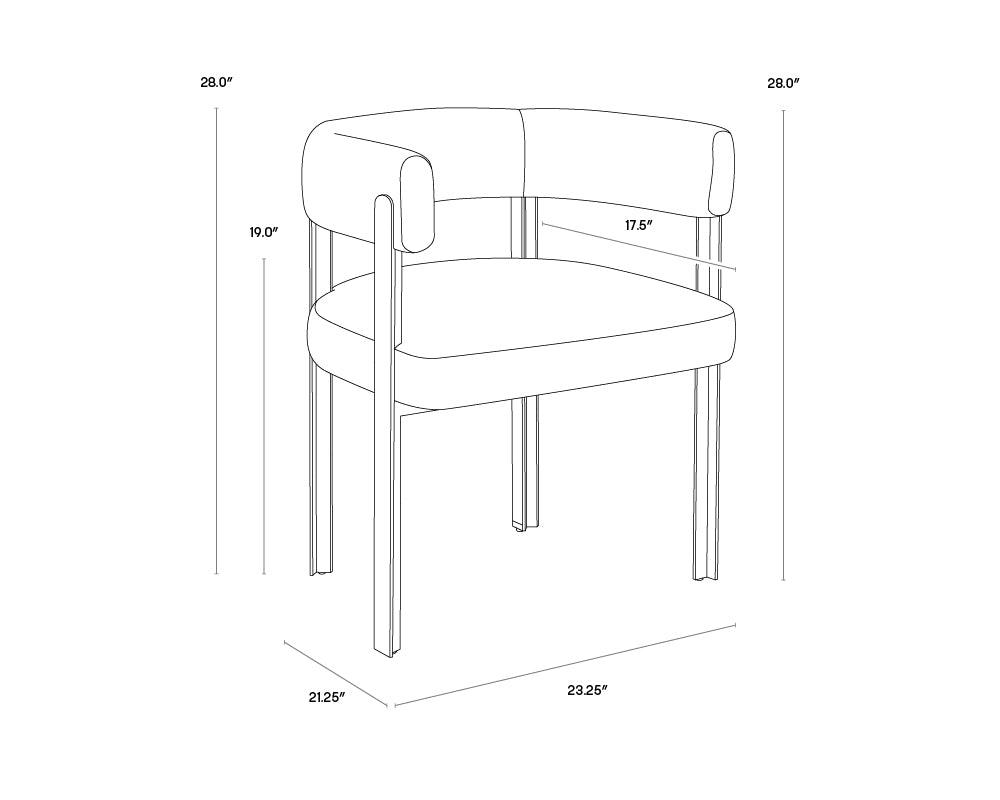 Mae Dining Armchair - Ernst Silverstone - Maison Vogue