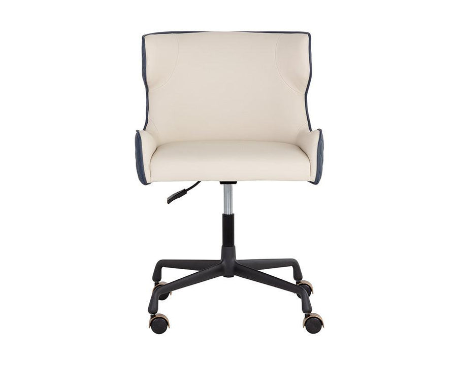 Gianni Office Chair - Dillon Cream / Dillon Thunder - Maison Vogue