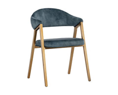 Burgos Dining Armchair - Nono Petrol - Maison Vogue
