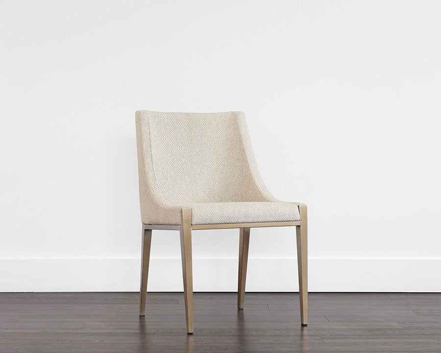 Dionne Dining Chair - Monument Oatmeal - Maison Vogue
