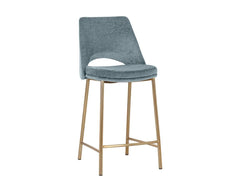 Radella Counter Stool - Bergen French Blue - Maison Vogue