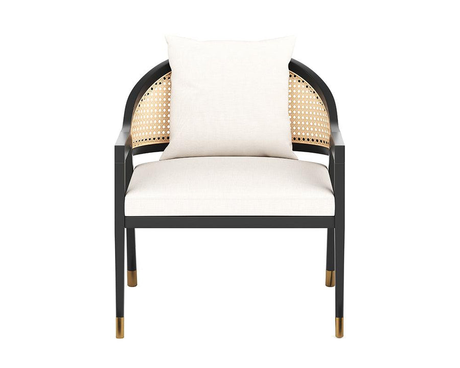 Kirsten Lounge Chair - Linoso Ivory - Maison Vogue