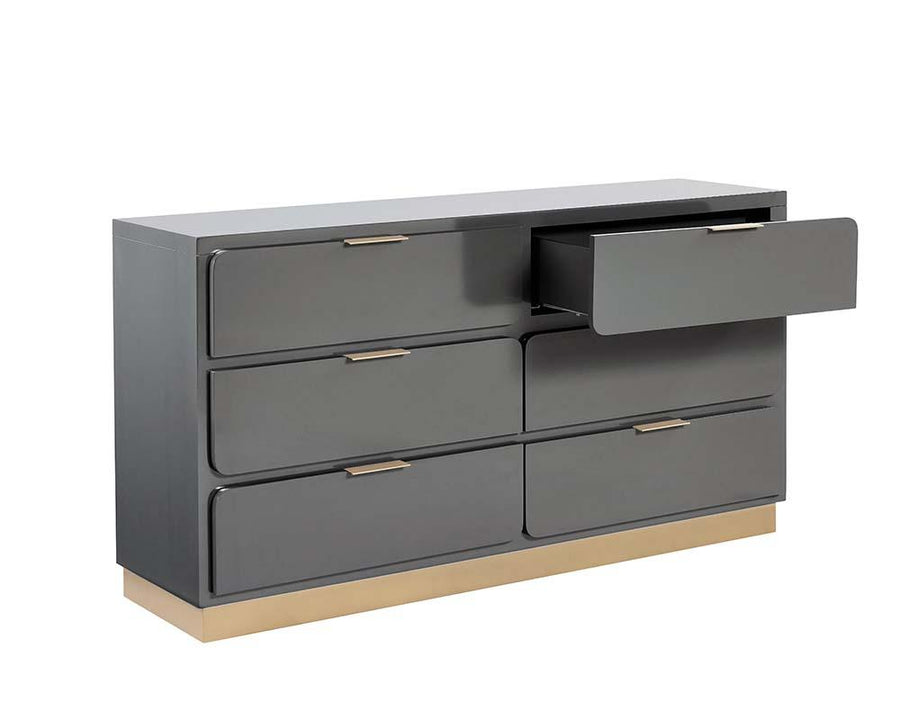 Jenkins Dresser - High Gloss Grey - Maison Vogue