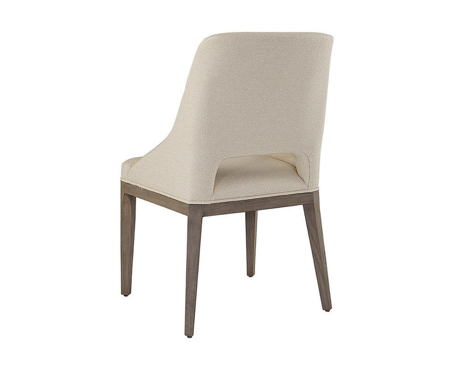 Estrada Dining Chair - Light Grey Oak - Mainz Cream - Maison Vogue