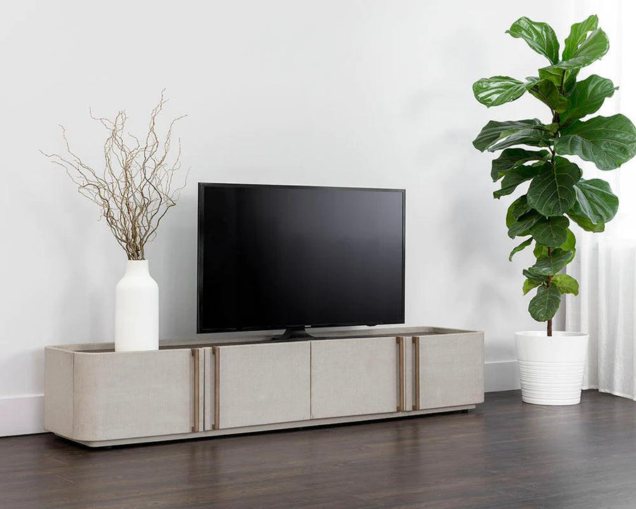 Jamille Media Console And Cabinet - Maison Vogue
