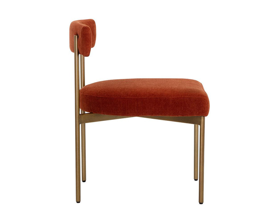 Seneca Dining Chair - Antique Brass - Danny Rust - Maison Vogue