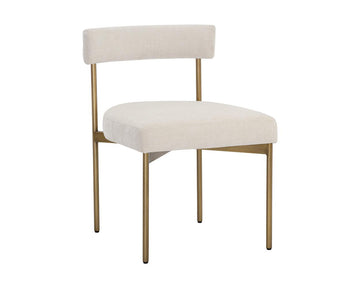 Seneca Dining Chair - Antique Brass - Danny Ivory - Maison Vogue