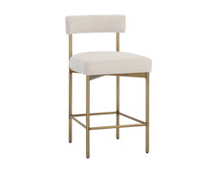 Seneca Counter Stool - Antique Brass - Danny Ivory - Maison Vogue
