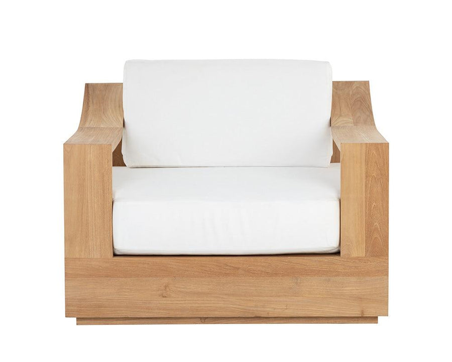Tahiti Swivel Lounge Chair - Stinson White - Maison Vogue