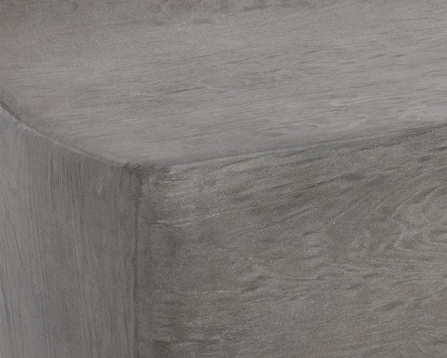 Ledger Bench - Ash Grey Wood Look - Maison Vogue