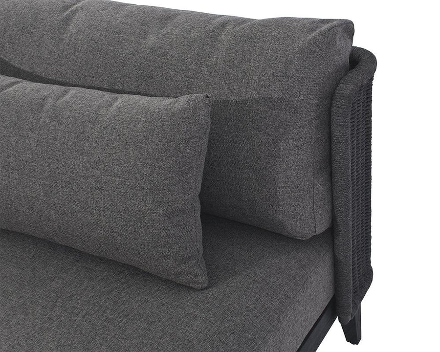 Ibiza 2 Seater Sofa - Charcoal - Gracebay Grey - Maison Vogue