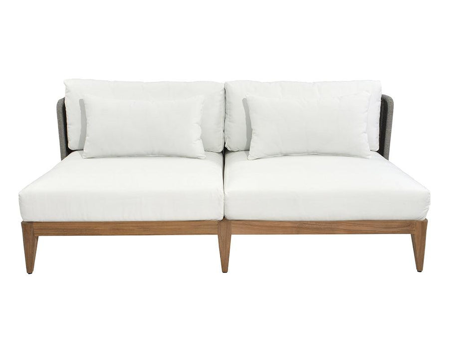 Ibiza 2 Seater Sofa - Natural - Regency White - Maison Vogue