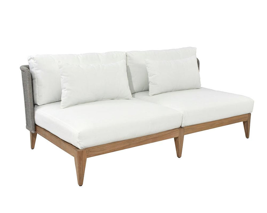 Ibiza 2 Seater Sofa - Natural - Regency White - Maison Vogue
