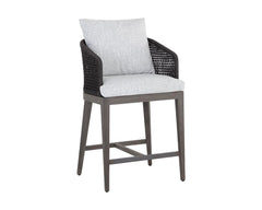 Capri Counter Stool - Smoke Grey - Copacabana Marble - Maison Vogue