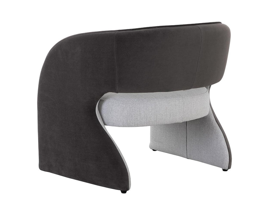 Rosalia Lounge Chair - Mina Light Grey / Meg Ash - Maison Vogue