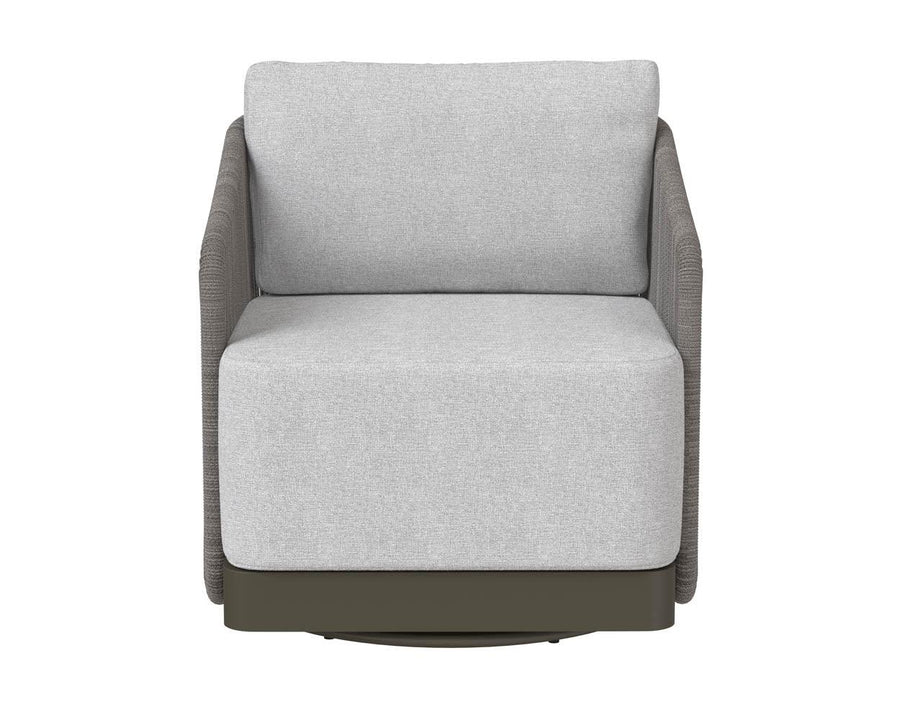 Allariz Swivel Armchair - Warm Grey - Gracebay Light Grey - Maison Vogue