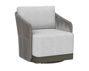 Allariz Swivel Armchair - Warm Grey - Gracebay Light Grey - Maison Vogue