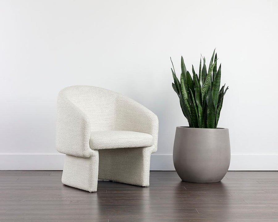 Lauryn Lounge Chair - Merino Pearl - Maison Vogue
