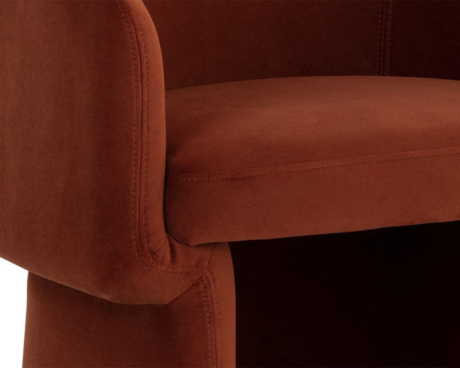Lauryn Lounge Chair - Meg Rust - Maison Vogue