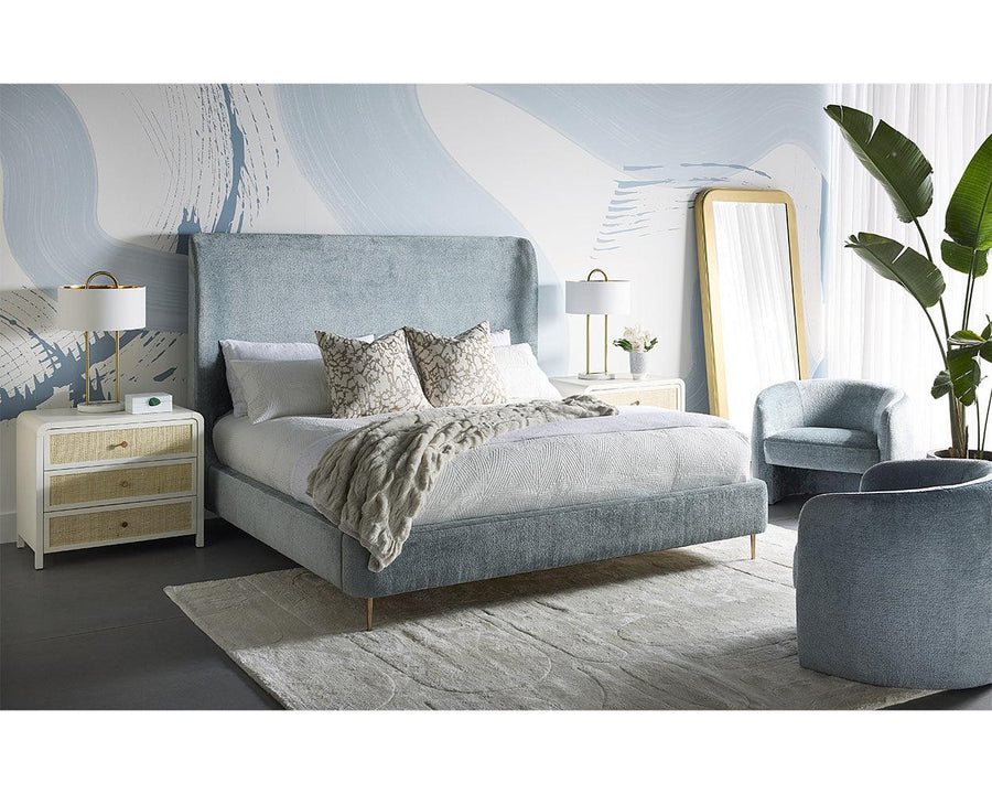 Tierra Bed - King - Bergen French Blue - Maison Vogue