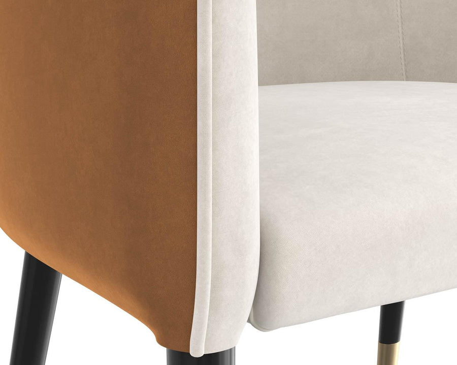 Asher Lounge Chair - Meg Taupe / Meg Gold - Maison Vogue