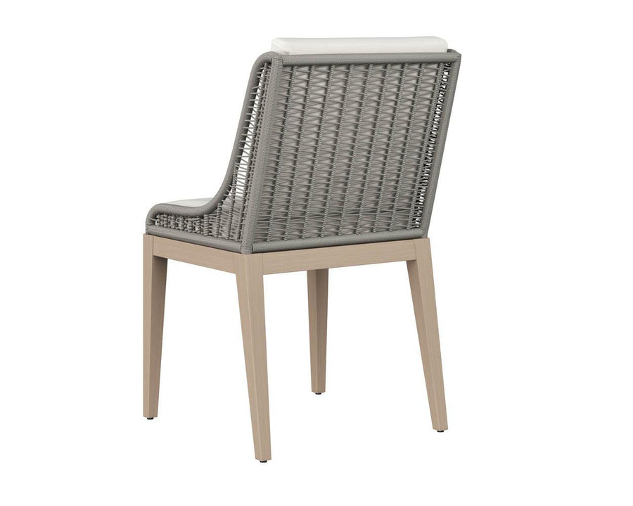 Sorrento Dining Chair - Drift Brown - Palazzo Cream - Maison Vogue
