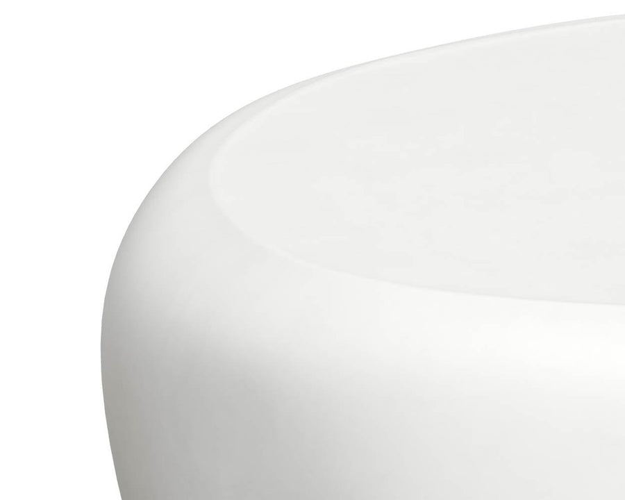 Corvo Coffee Table - Small - White - Maison Vogue