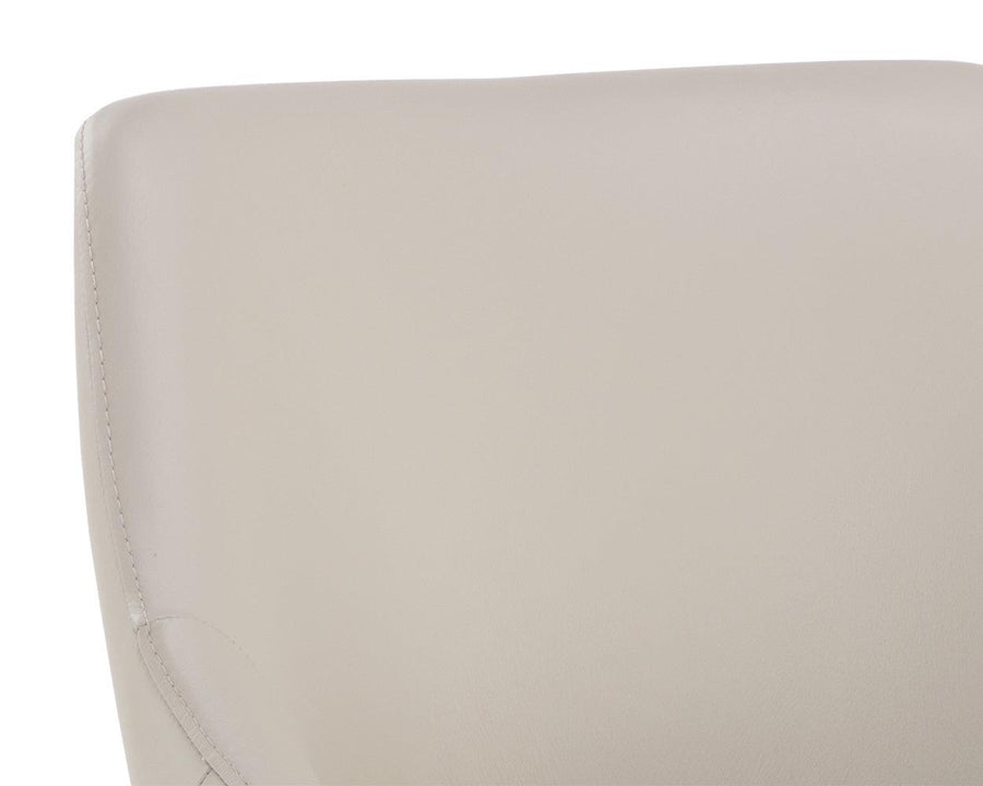 Galen Dining Chair - Linea Light Grey Leather - Maison Vogue