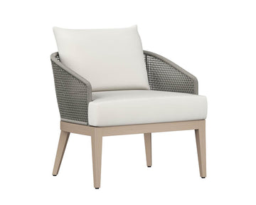 Capri Lounge Chair - Drift Brown - Palazzo Cream - Maison Vogue