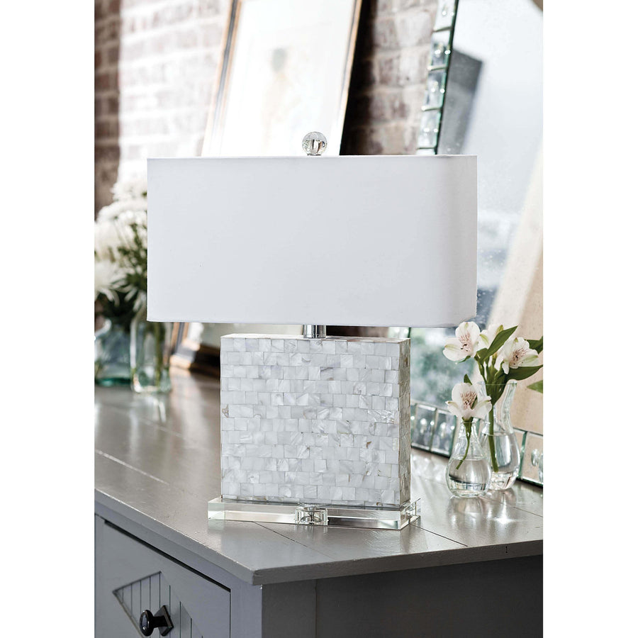 Bliss Mother of Pearl Table Lamp - Maison Vogue