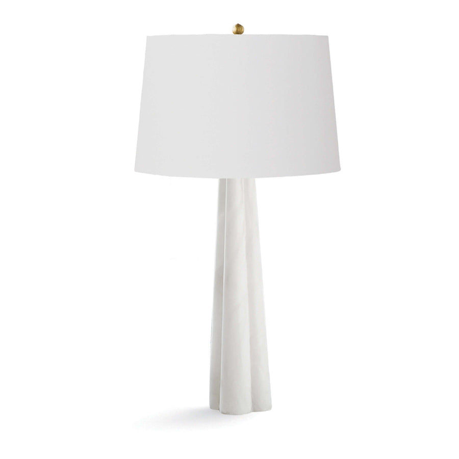 Quatrefoil Alabaster Table Lamp Large - Maison Vogue