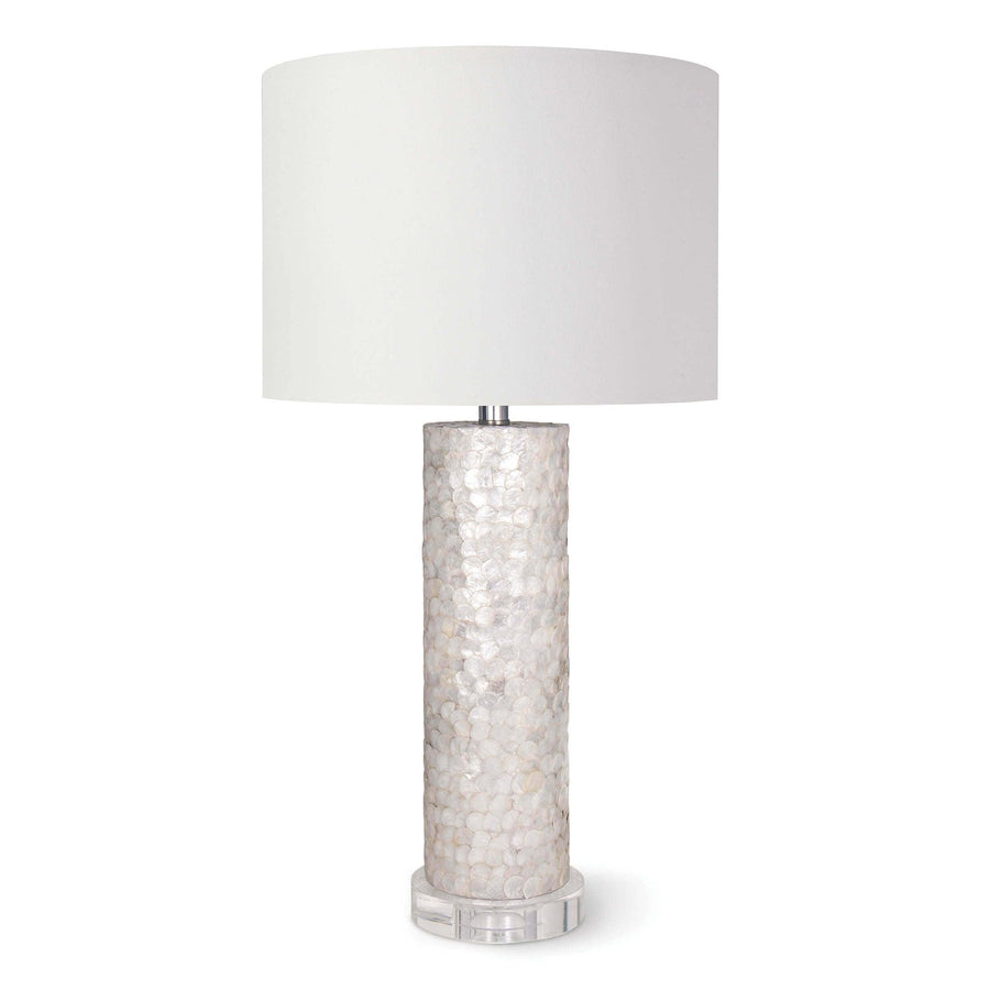 Scalloped Capiz Table Lamp - Maison Vogue