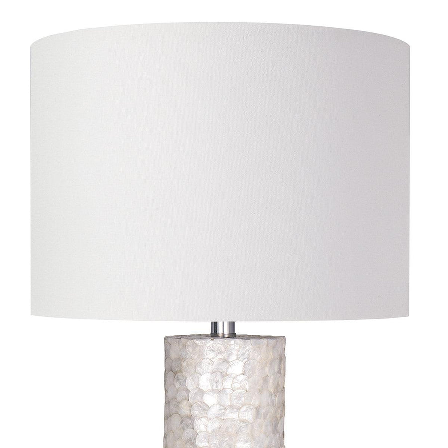 Scalloped Capiz Table Lamp - Maison Vogue