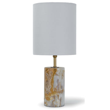 Jade & Brass Mini Cylinder Lamp - Maison Vogue