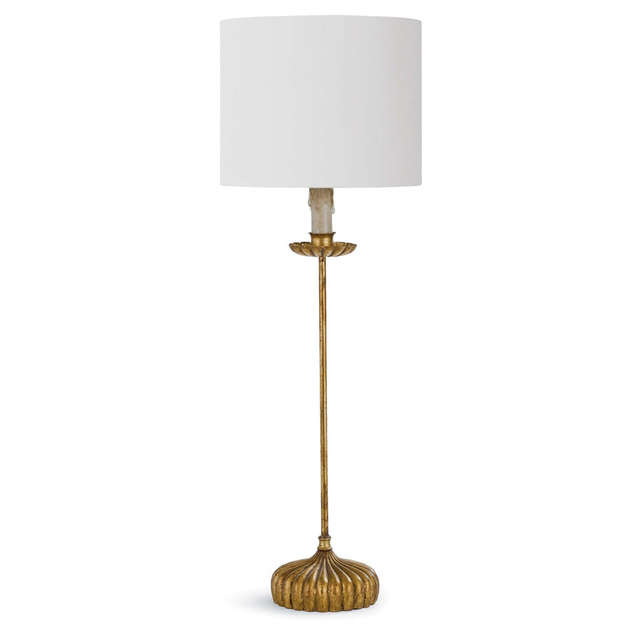 Clove Stem Buffet Table Lamp (Natural Linen Shade) - Maison Vogue