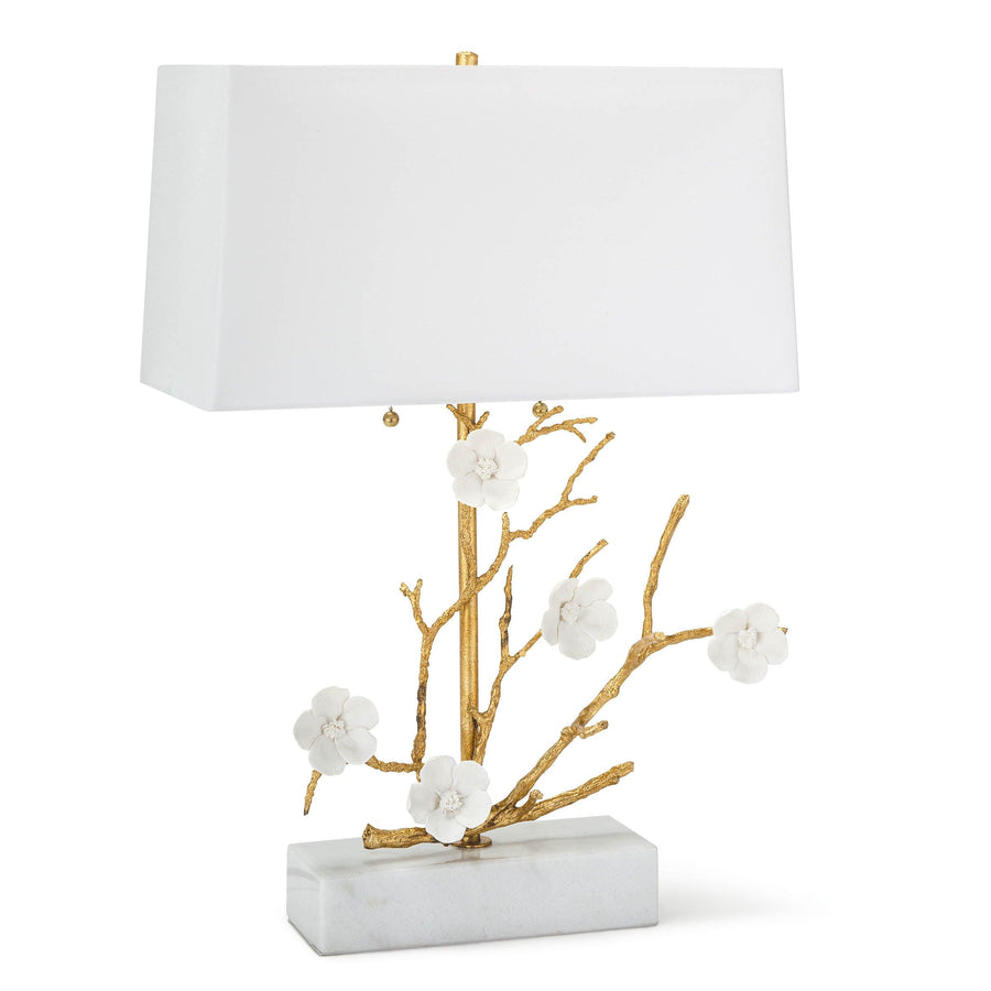 Cherise Horizontal Table Lamp (Gold) - Maison Vogue