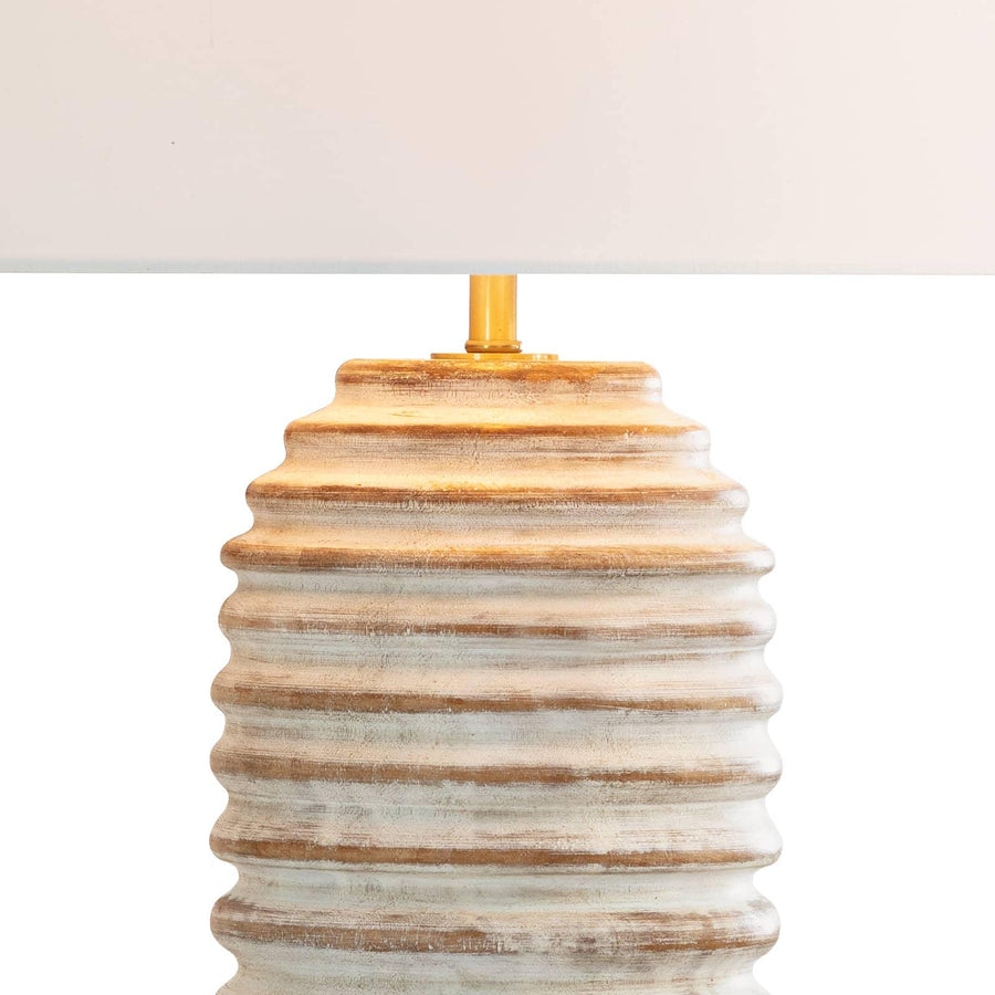Carmel Wood Table Lamp - Maison Vogue