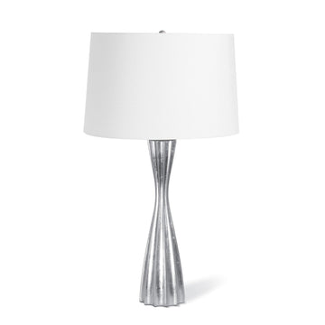 Naomi Resin Table Lamp (Silver) - Maison Vogue