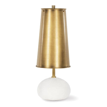Hattie Concrete Mini Lamp (Natural Brass)