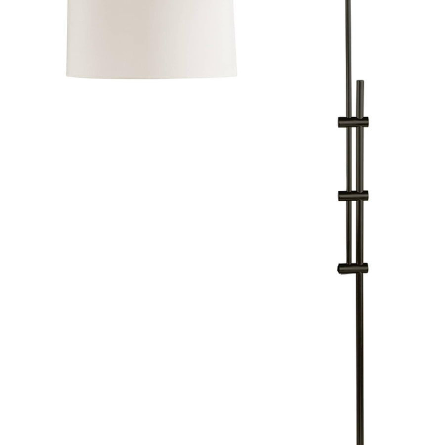 Arc Floor Lamp with Fabric Shade (Oil-Rubbed Bronze) - Maison Vogue