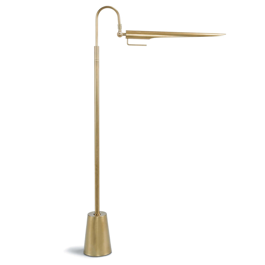 Raven Floor Lamp (Natural Brass) - Maison Vogue