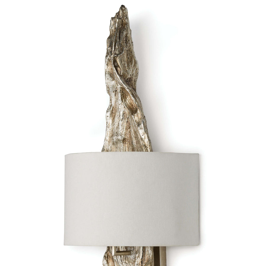 Driftwood Sconce (Ambered Silver Leaf) - Maison Vogue