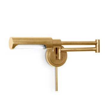Noble Swing Arm Task Sconce (Natural Brass) - Maison Vogue