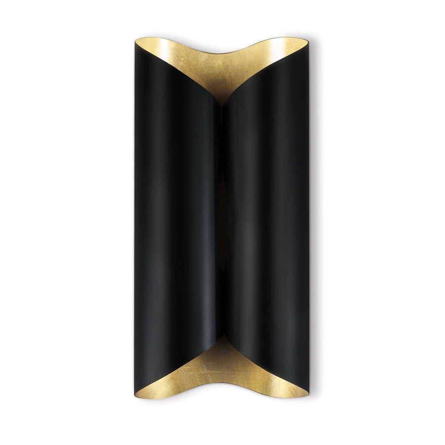 Coil Metal Sconce Large (Black) - Maison Vogue