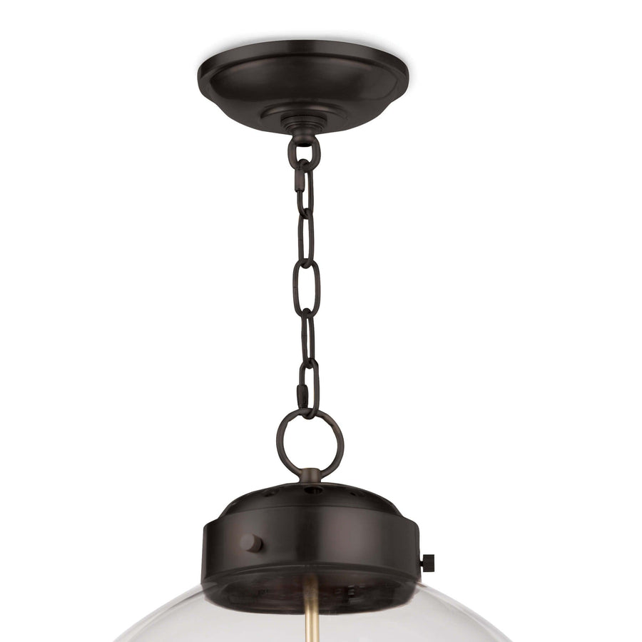 Globe Pendant (Oil Rubbed Bronze and Natural Brass) - Maison Vogue