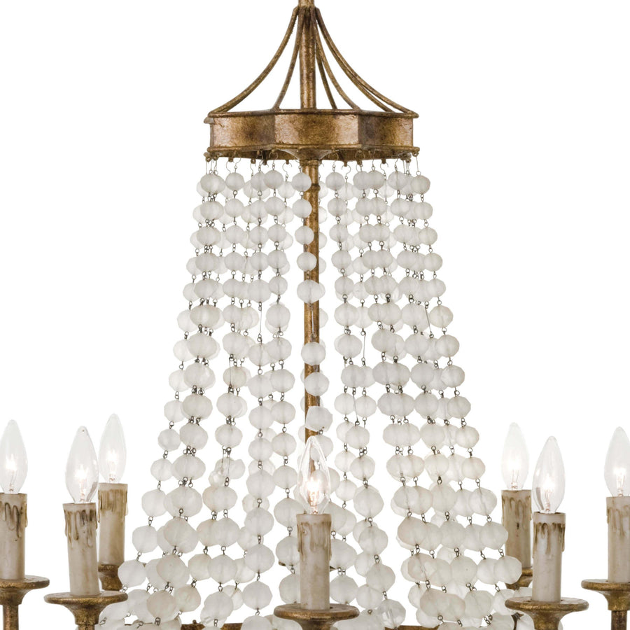 Frosted Crystal Bead Chandelier - Maison Vogue