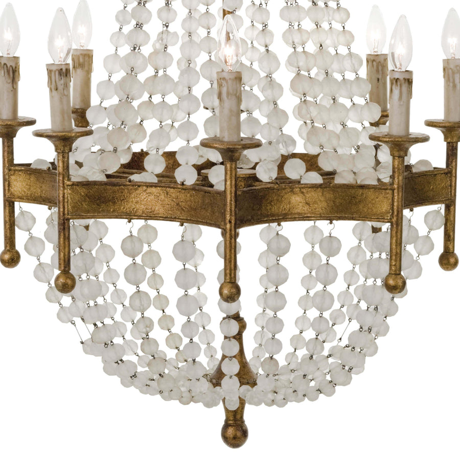 Frosted Crystal Bead Chandelier - Maison Vogue