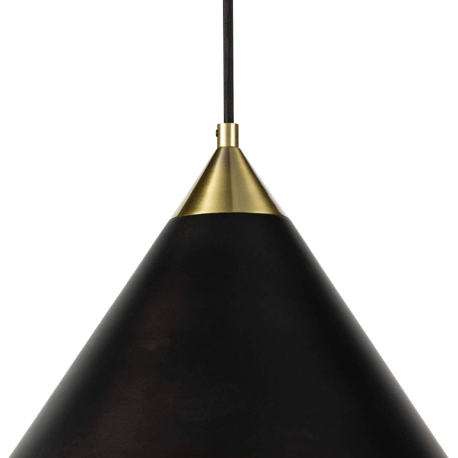 Hilton Pendant (Blackened Brass and Natural Brass) - Maison Vogue