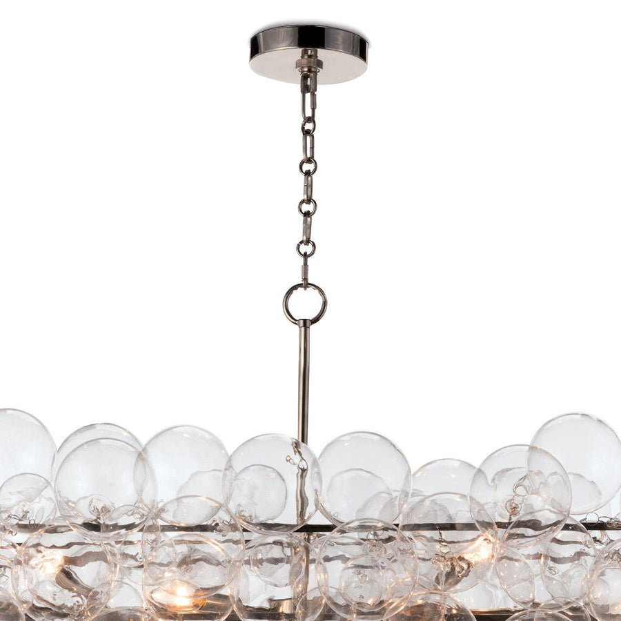 Bubbles Chandelier Linear (Brushed Nickel) - Maison Vogue